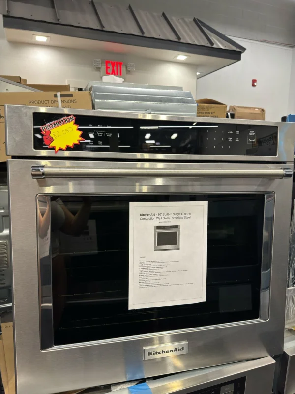 KitchenAid 30" Single Wall Oven with Even-Heat True Convection - Stainless Steel Model #KOSE500ESS