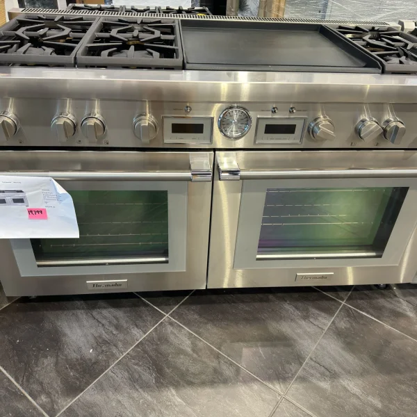 60 Inch Freestanding Professional Dual Fuel Smart Range with 6 Sealed Burners, 10.6 cu. ft. Total Oven Capacity, Self-Clean, Sabbath Mode, and Double Griddle<br><p style="font-size: 20px; color: #A9A9A9;">Model #PRD606WEG</p>