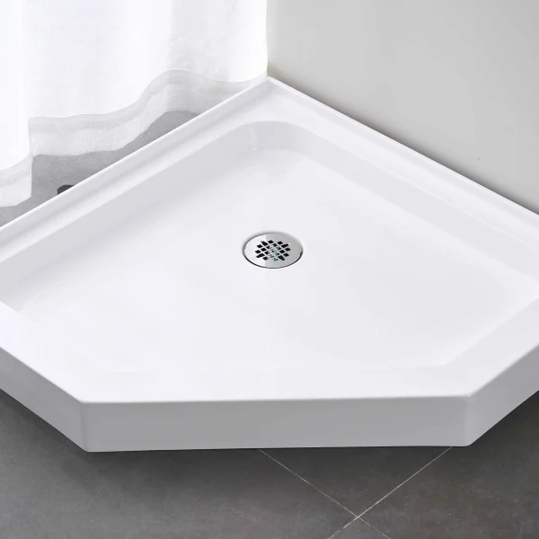 White Acrylic Shower Base 36″ <br>Item no. GS-SB3636 NA