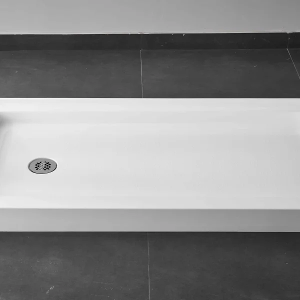 White Acrylic Shower Base 60″ <br>Item no. GS-SB6030 L