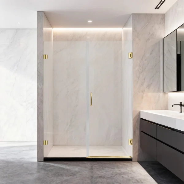 Shower Door 60″ ASE-JL-191-152-10g(Brushed Gold)