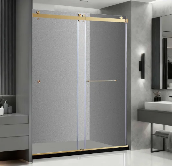 Shower Door 60" ASE-PF-92-6076 Series (Chrome, Black, Nickle)