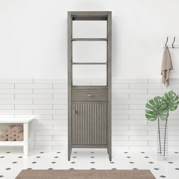 21 x 17 x 72 Inches Freestanding Cabinet for Bathroom and Living Room CVL 91LC