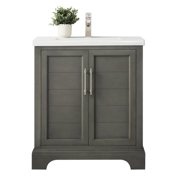 30" Single Sink Freestanding Bath Vanity with Stone Top CVE30