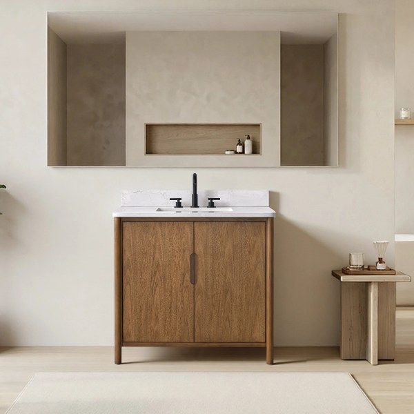 36"x22"x34" vanity with engineering stone top